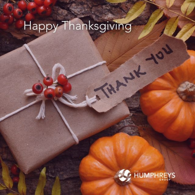 As we reflect this season, we’re so grateful for our community and all of the smart, passionate, and driven clients we serve. From all of us at The Humphreys Group, we wish you a happy #Thanksgiving.